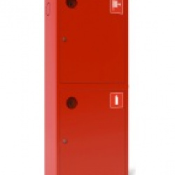 Шкаф пожарный ШПК-320НЗ (навесной,закрытый), крсный/белый, универсальный
