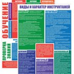 Плакат «Организация обучения по охране труда» (594 x 420 мм) 2 листа