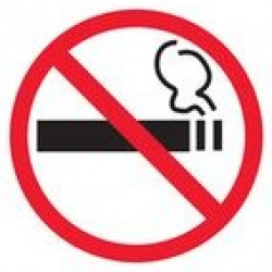 Дополнительный знак о запрете курения (Пленка 200 x 200)