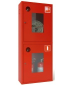 Шкаф пожарный ШПК-320НО (навесной,открытый),красный/белый,универсальный фото 1