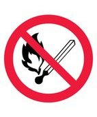 Запрещается пользоваться открытым огнем и курить (Пленка 200 x 200) фото 1